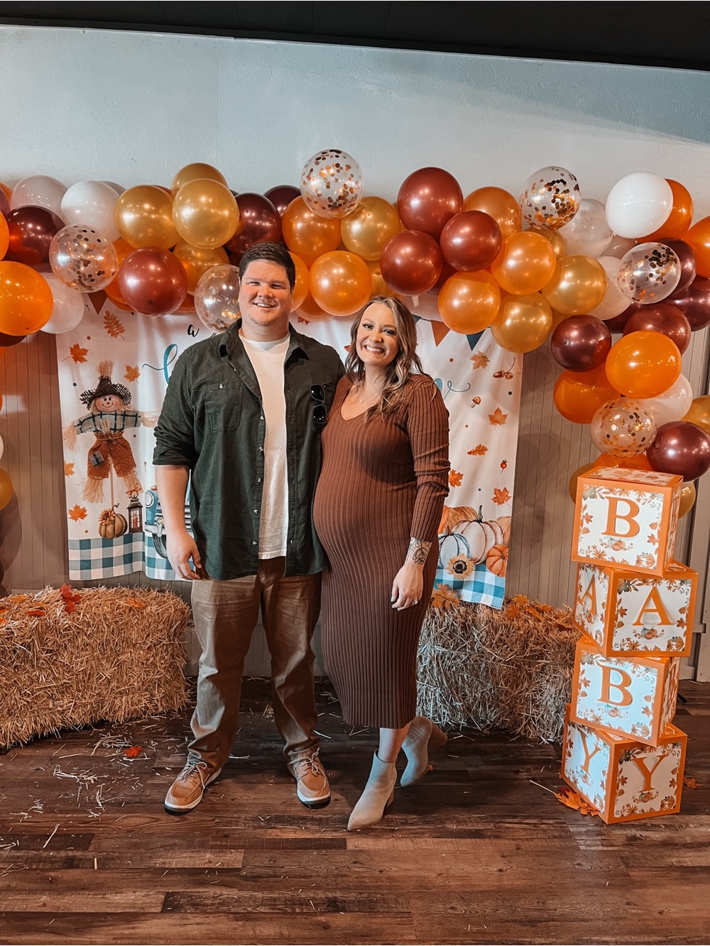 Mocha V-Neck Long Sleeve Fitted Maternity Maxi Dress